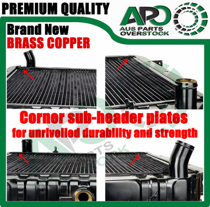 B/ Copper Radiator FOR Toyota Landcruiser 70 Series FJ70 FJ73 FJ75 Petrol 85-99