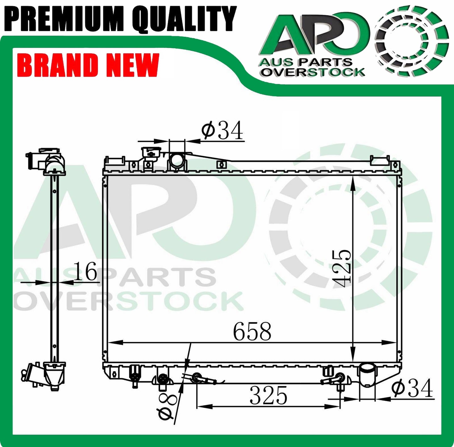 Radiator FOR TOYOTA CROWN JZS133 JZS135 Auto / Manual 1987-1997