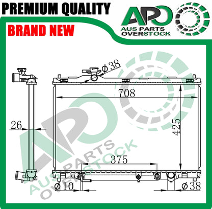 Radiator For TOYOTA CROWN MAJESTA UZS186 UZS187 4.3L Petrol 6/2004-2008