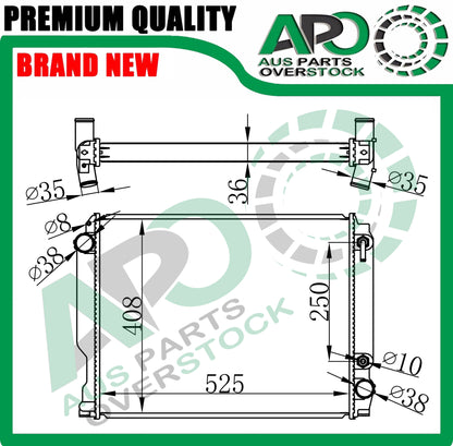Radiator for Toyota Hiace Super Custom Diesel KZH100G 1KZ-TE 99-04 Auto
