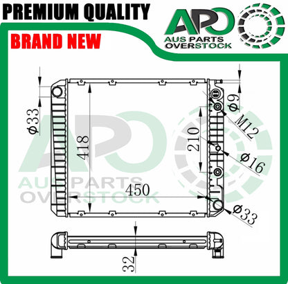 Radiator Volvo 240 244 245 760 4Cyl 79-93 940/960 1990-1994