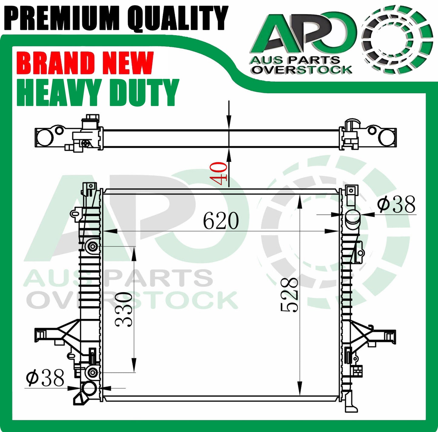 Radiator VOLVO XC90 2.5T 3.2L D5 T6 V8 Petrol / Diesel 10/02-On