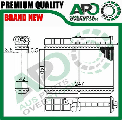 Heater Core For ALPINA B10 E34 3/1987-11/1995