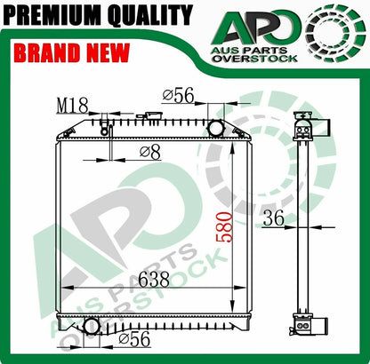 Radiator For Hino Ranger Pro FC4J JO7E J05CT 6.4L Manual 2003-2008