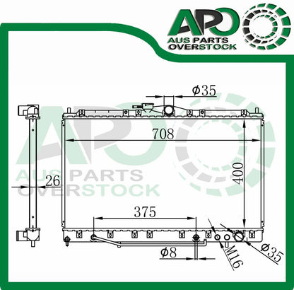 Radiator for Mitsubishi MAGNA TR TS // VERADA KR KS 1991-3/1997 Auto Manual
