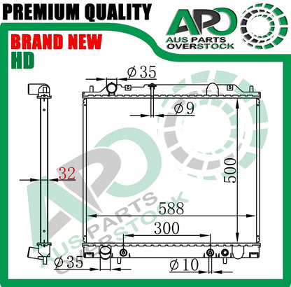 Heavy Duty 32mm Radiator For Mitsubishi Delica L400 Express Starwagon WA 1994-2004