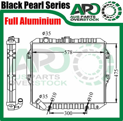 3 Row Full Aluminium Radiator Mitsubishi Pajero NH NJ NL NK 3.5L V6 Petrol 1983-2000