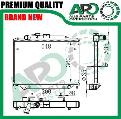 Radiator For NISSAN CARAVAN NV350 E26 2.5L QR25DE Petrol 2012-On