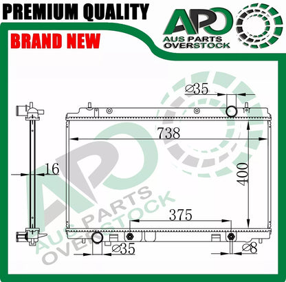 Radiator For NISSAN 350Z VQ35DE VQ35HR 3.5L Auto Manual 2007-09
