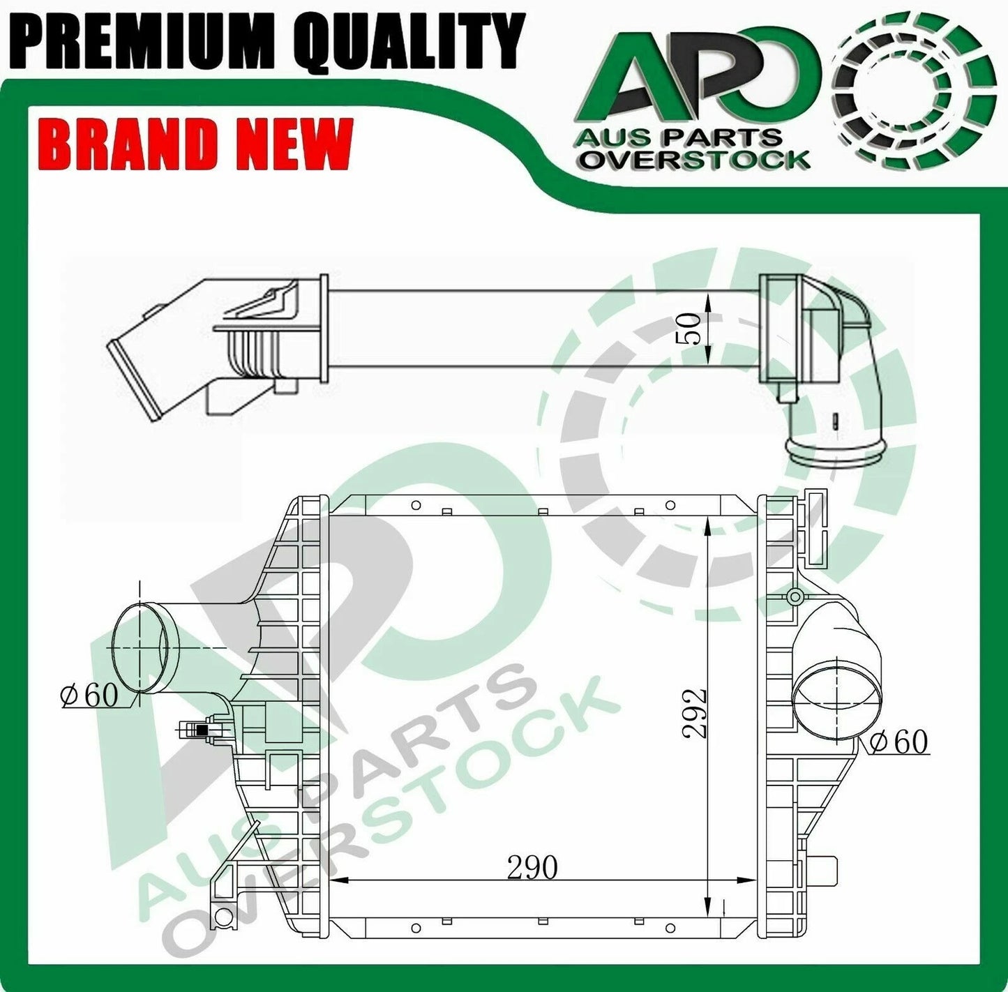 Intercooler For MERCEDES V-CLASS V200 VITO W638 108 110 112 CDI 99-2003
