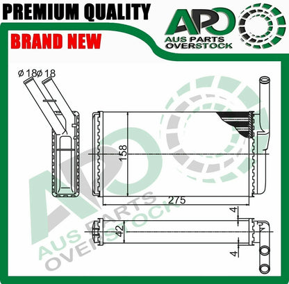 Heater Core For BMW 6 Series E24 628CSi 635CSi 12/1977-4/1989