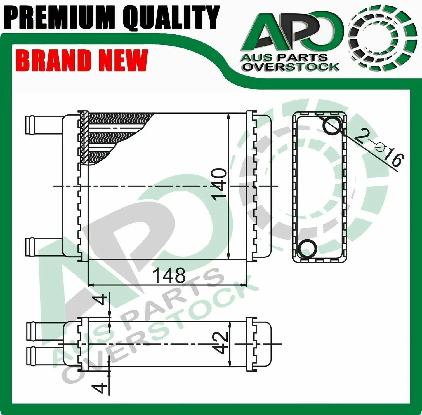 Heater Core For ROVER MINI 850 1000 Mayfair 06/1959-06/1993
