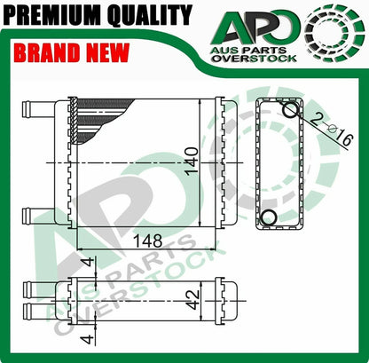 Heater Core For ROVER MINI 850 1000 Mayfair 06/1959-06/1993