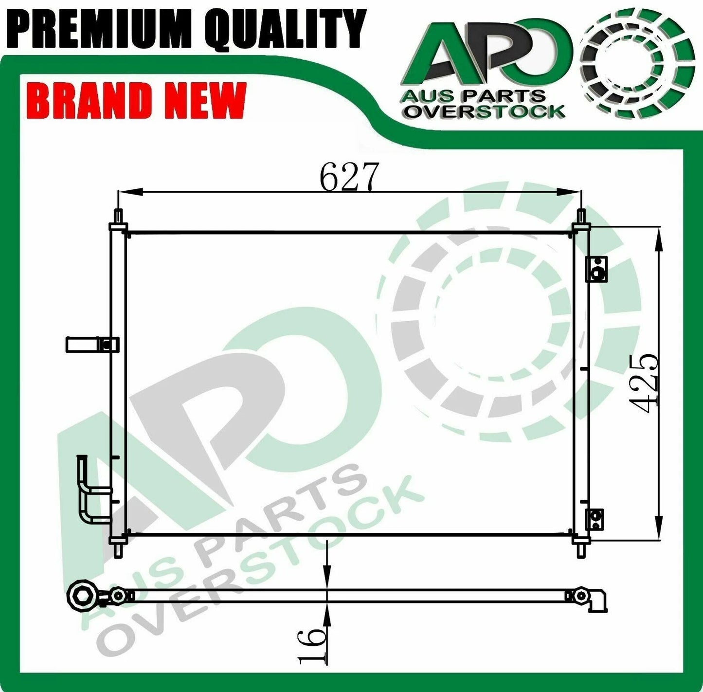 Air Condenser for NISSAN X-TRAIL T31 Petrol / Diesel 2007-On