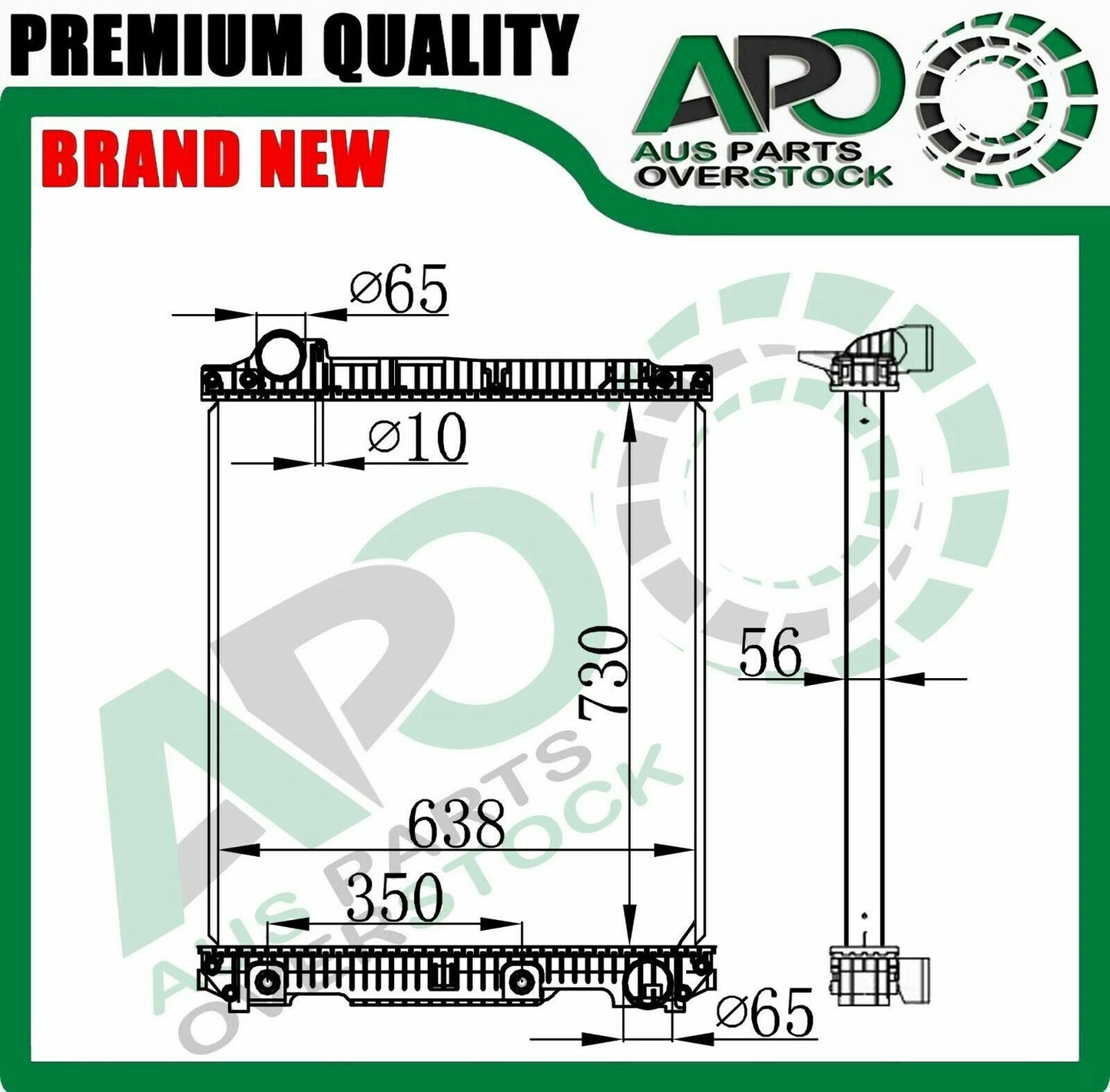 Radiator MERCEDES NG90 12 - 46 TONS Deisel Auto Manual 1/1987-