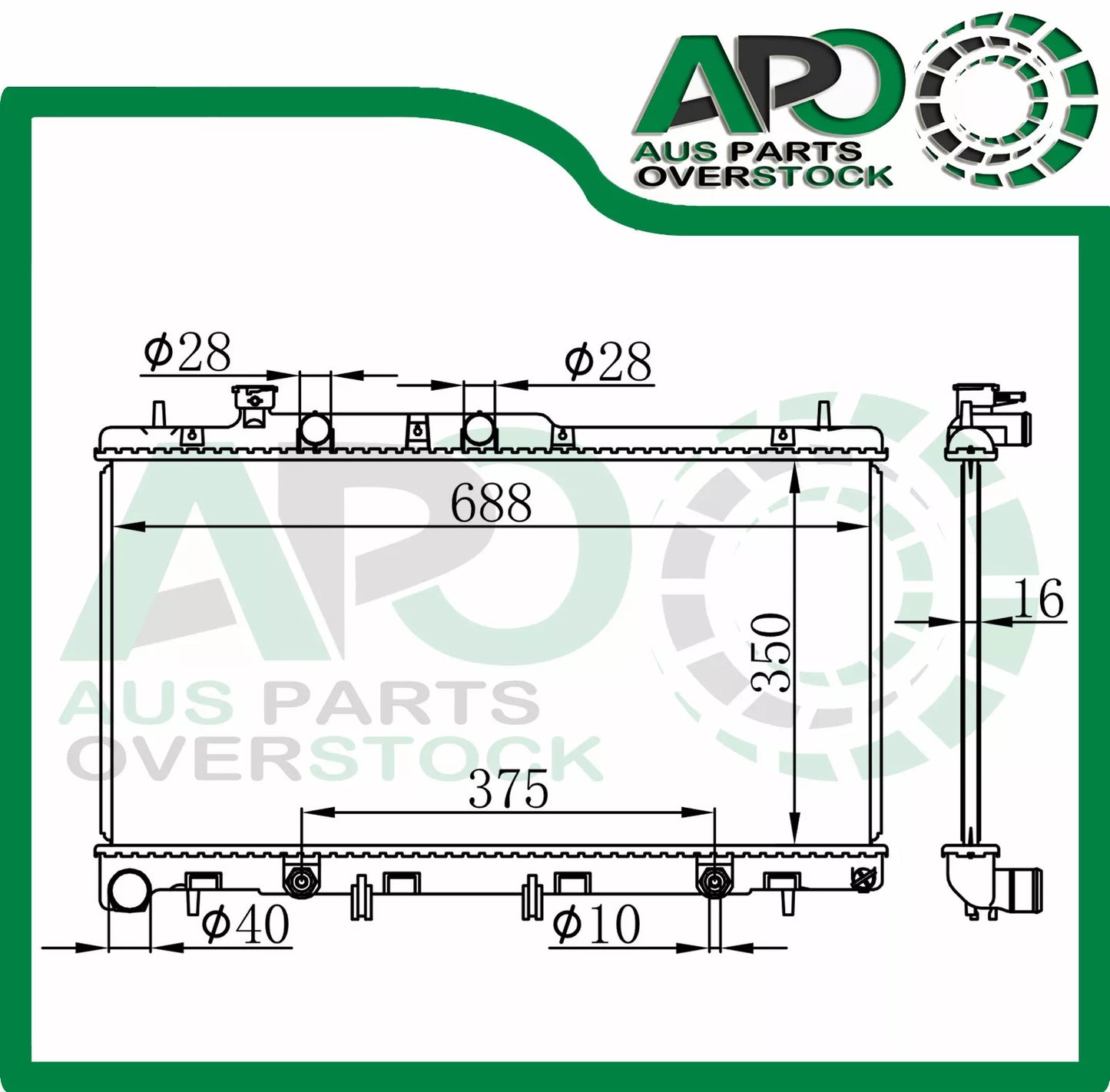 Radiator for SUBARU LIBERTY / OUTBACK BL BP 3.0L EJ30 2003-2009