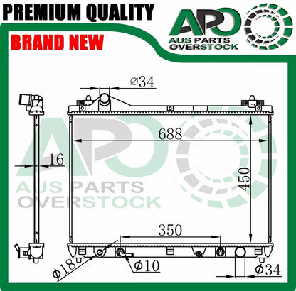 Radiator SUZUKI GRAND VITARA JB 1.6L 4Cyl / 2.7L 3.2L V6 Auto Manual 8/2005-2018