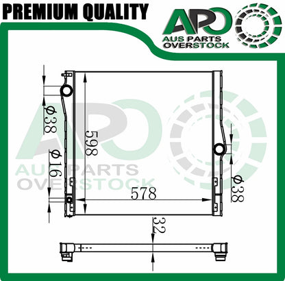 Radiator for BMW X5 E70 30si 3.0L 6Cyl / 48i 4.8L Petrol 02/2007-2013