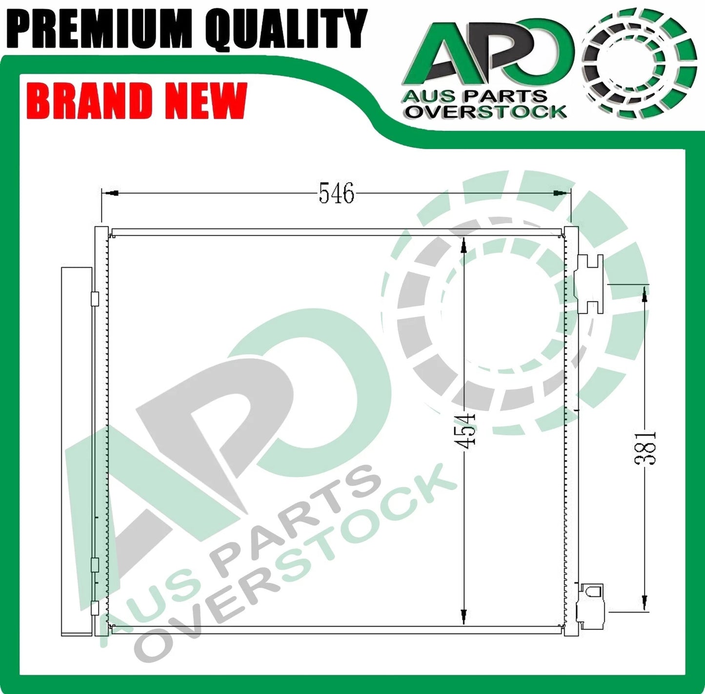 Air Condenser for RENAULT KADJAR XFE Petrol / Diesel 2015-On