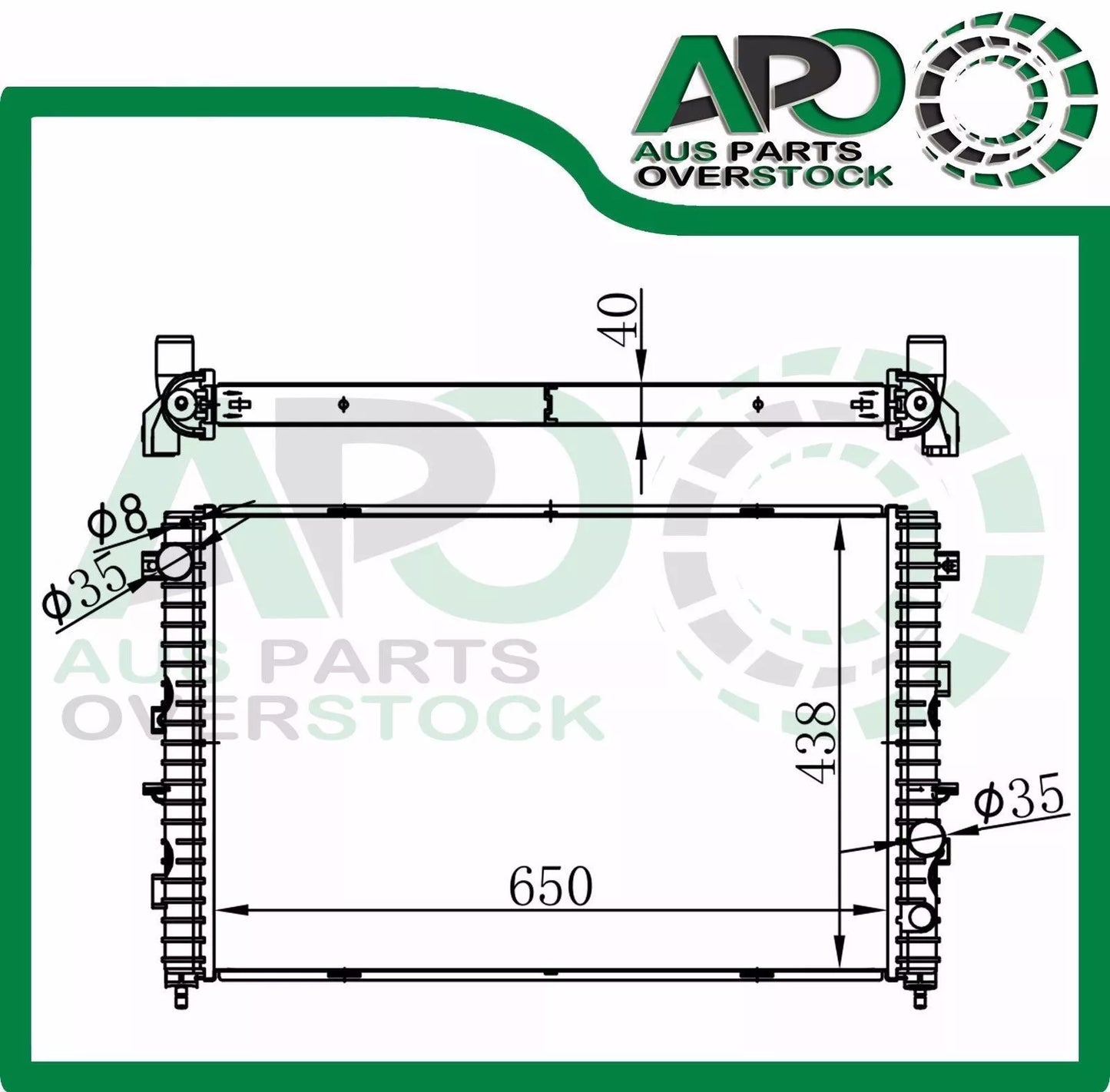 Radiator for Landrover Discovery Series 2 L318 4.0 4.6 V8 Petrol 99-04