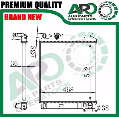 Radiator For ISUZU NNR 85 NLR 85 4JJ1-TCS 3.0L Manual 2008-On