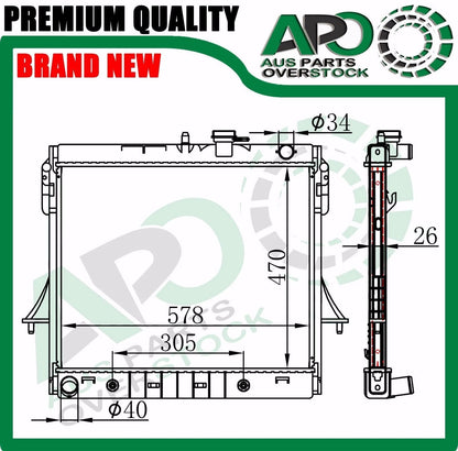 Radiator For Hummer H3 Auto Manual 3.7L 5Cyl / 5.3L V8 2006-2010