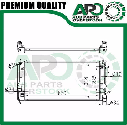 Radiator FOR TOYOTA Celica ZZT231 8/99-10/05 / ZZT230 8/99-8/02