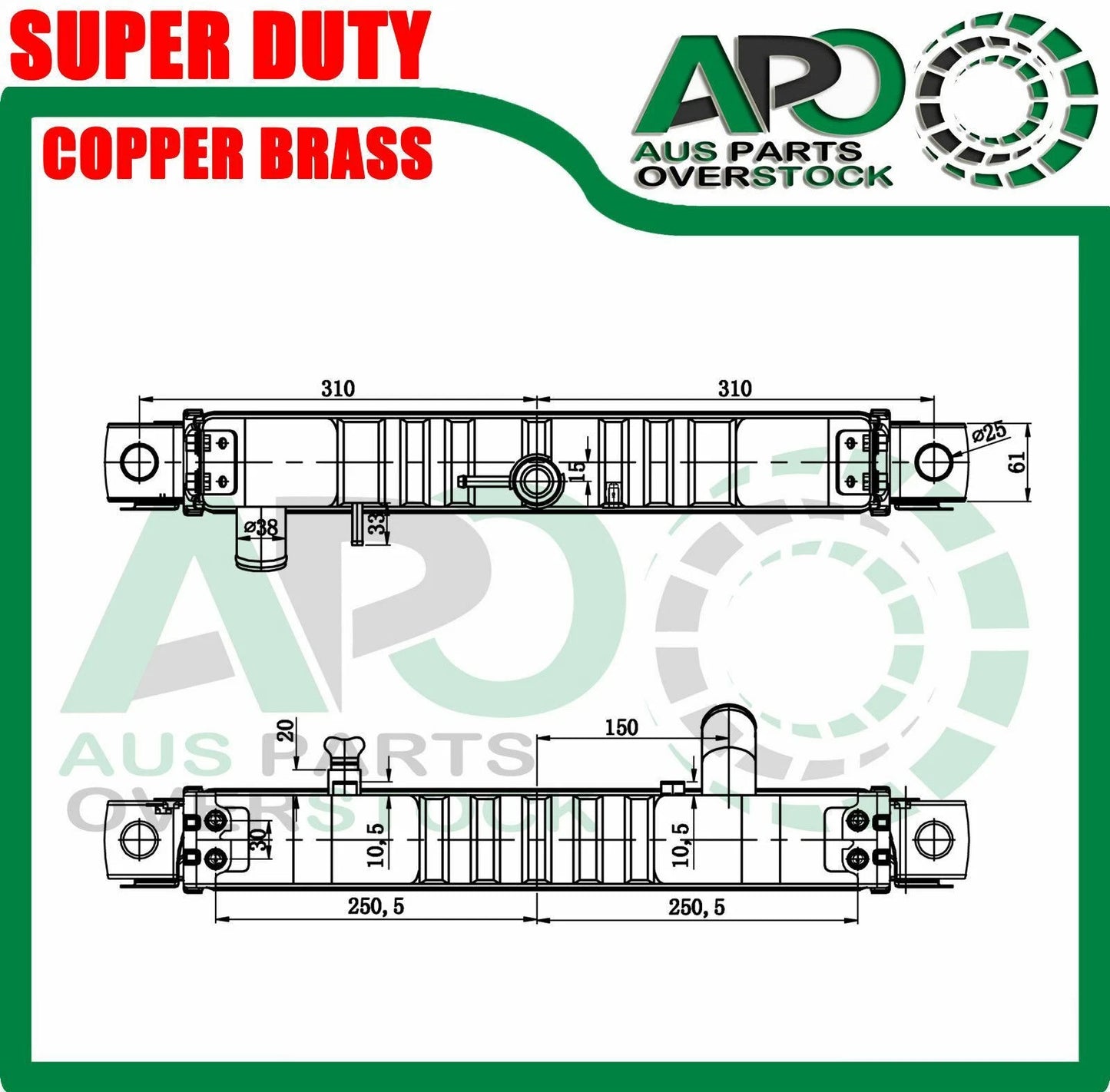4 Row Copper Brass Radiator For Toyota Landcruiser FZJ75 FZJ75 70 Series 99-06