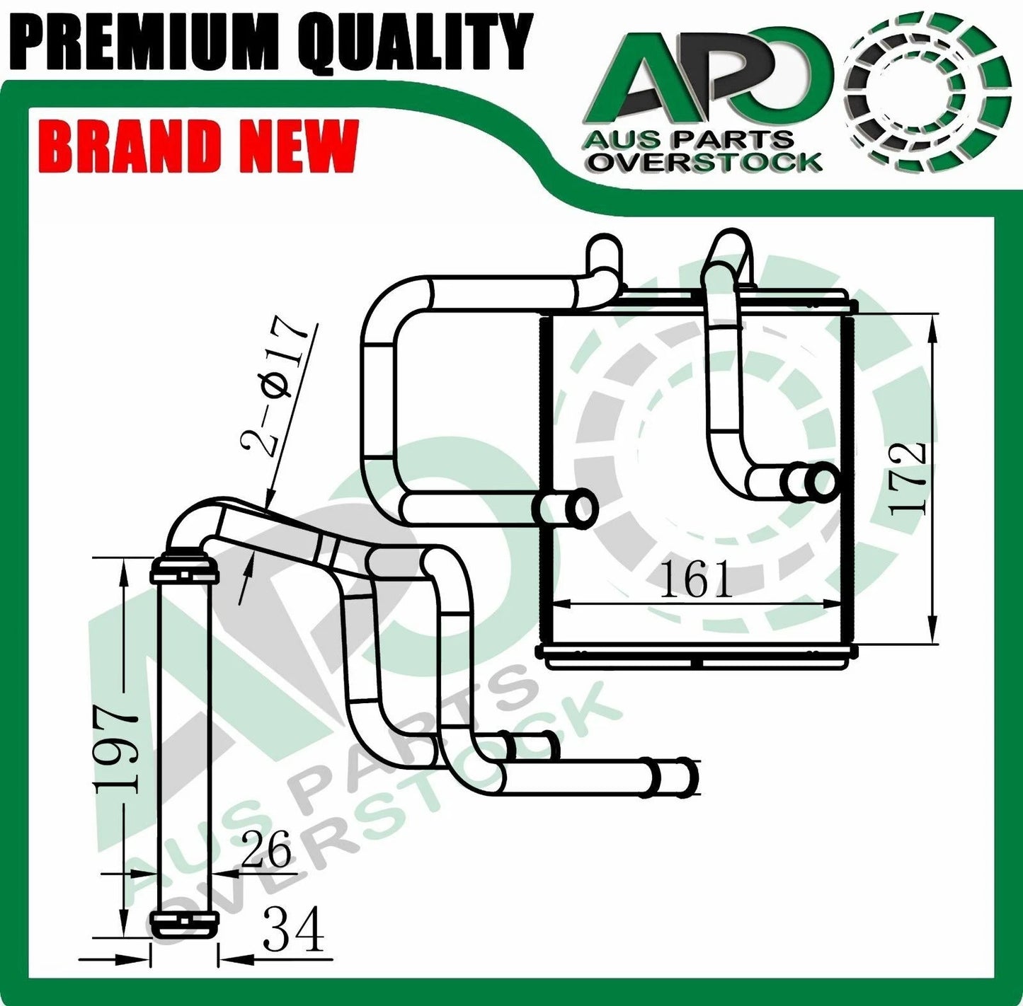Heater Core For SUBARU IMPREZA GC GF 1992-1998