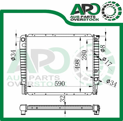 Radiator For Volvo 940 960 7/1990-12/1996 // S90 V90 12/96-1998