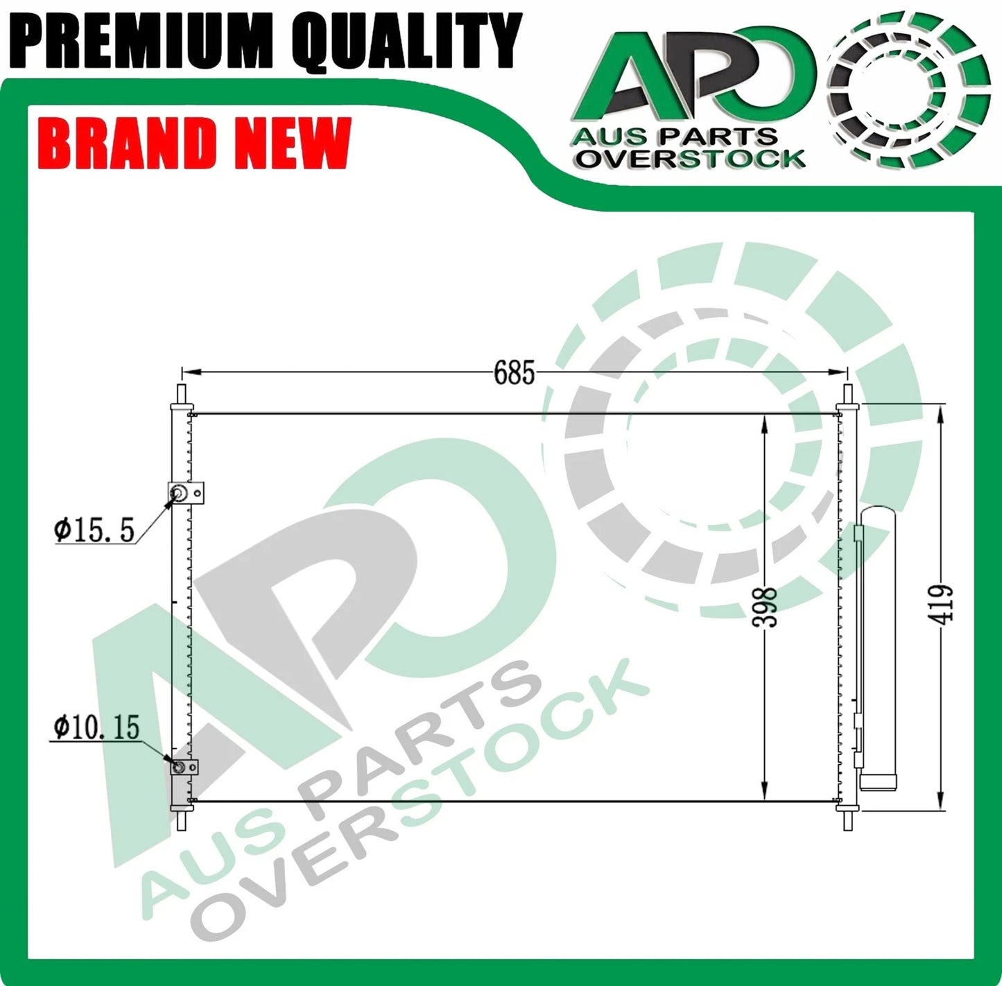 Air Condenser for Honda HR-V RU 2014-On
