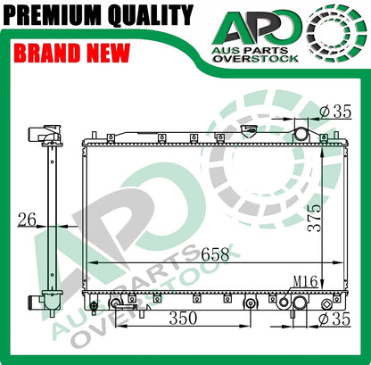 Radiator For Mitsubishi LANCER MIRAGE CA CB 4/5Dr 9/1988-5/1992 / CC 5Dr 1992-1996