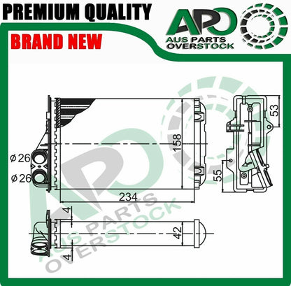 Heater Core For CITROEN C5 DC DE Petrol / Diesel 6/2000-On