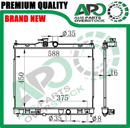 Radiator For NISSAN Vanette NV200 M20 1.6L Petrol Auto Manual 2009-On