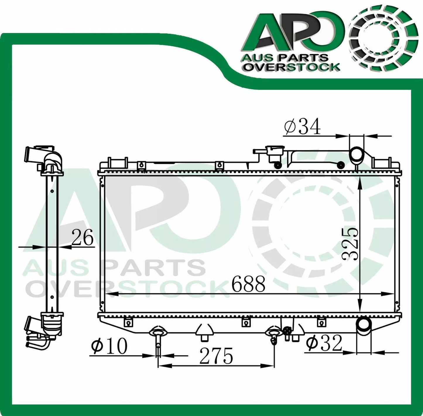 Radiator for TOYOTA CAMRY SV20 SV21 SV22 2.5L V6 Auto Manual 1987-1992
