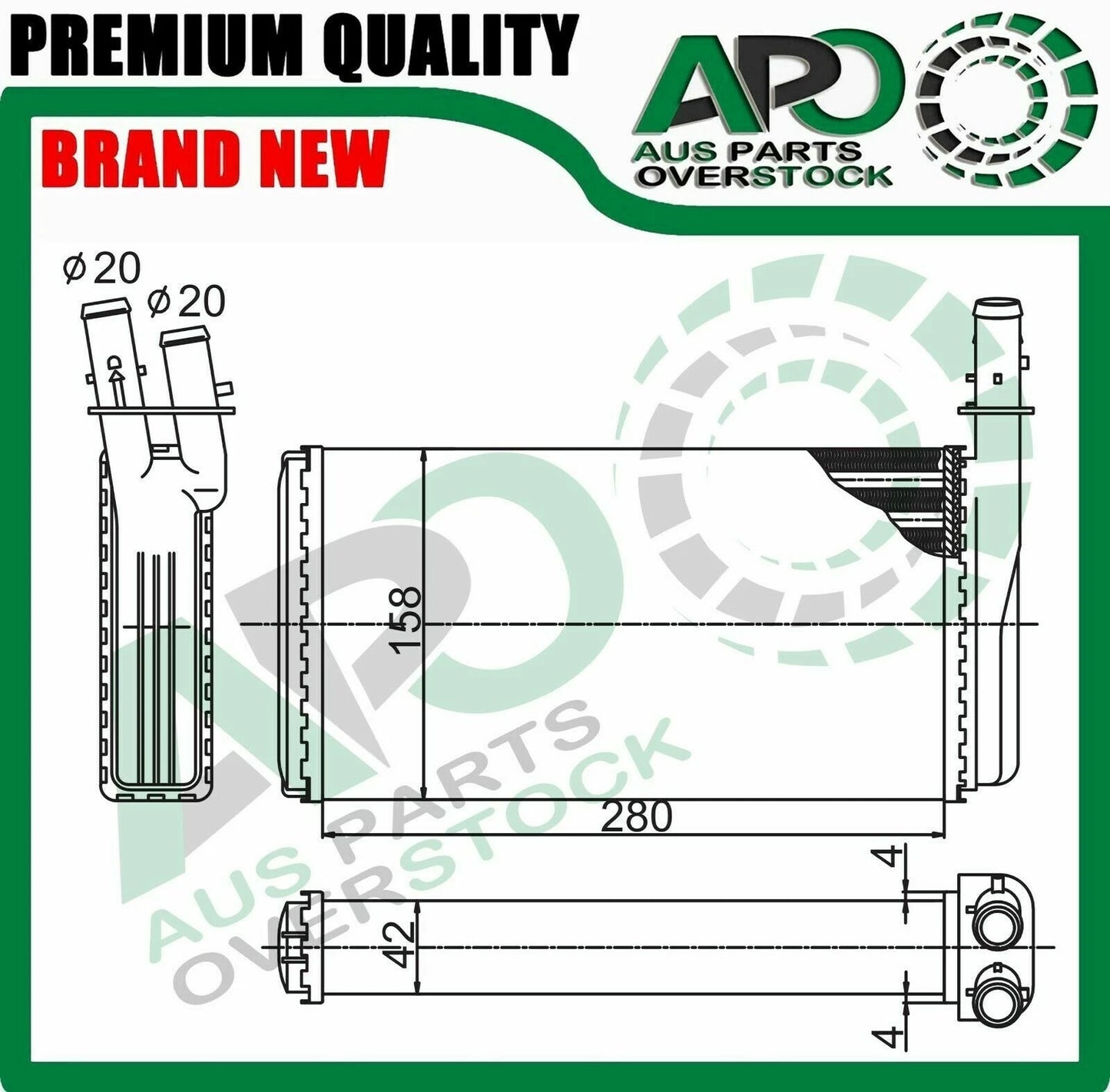 Heater Core For ALFA ROMEO 166 936 Petrol Diesel 10/1998-On