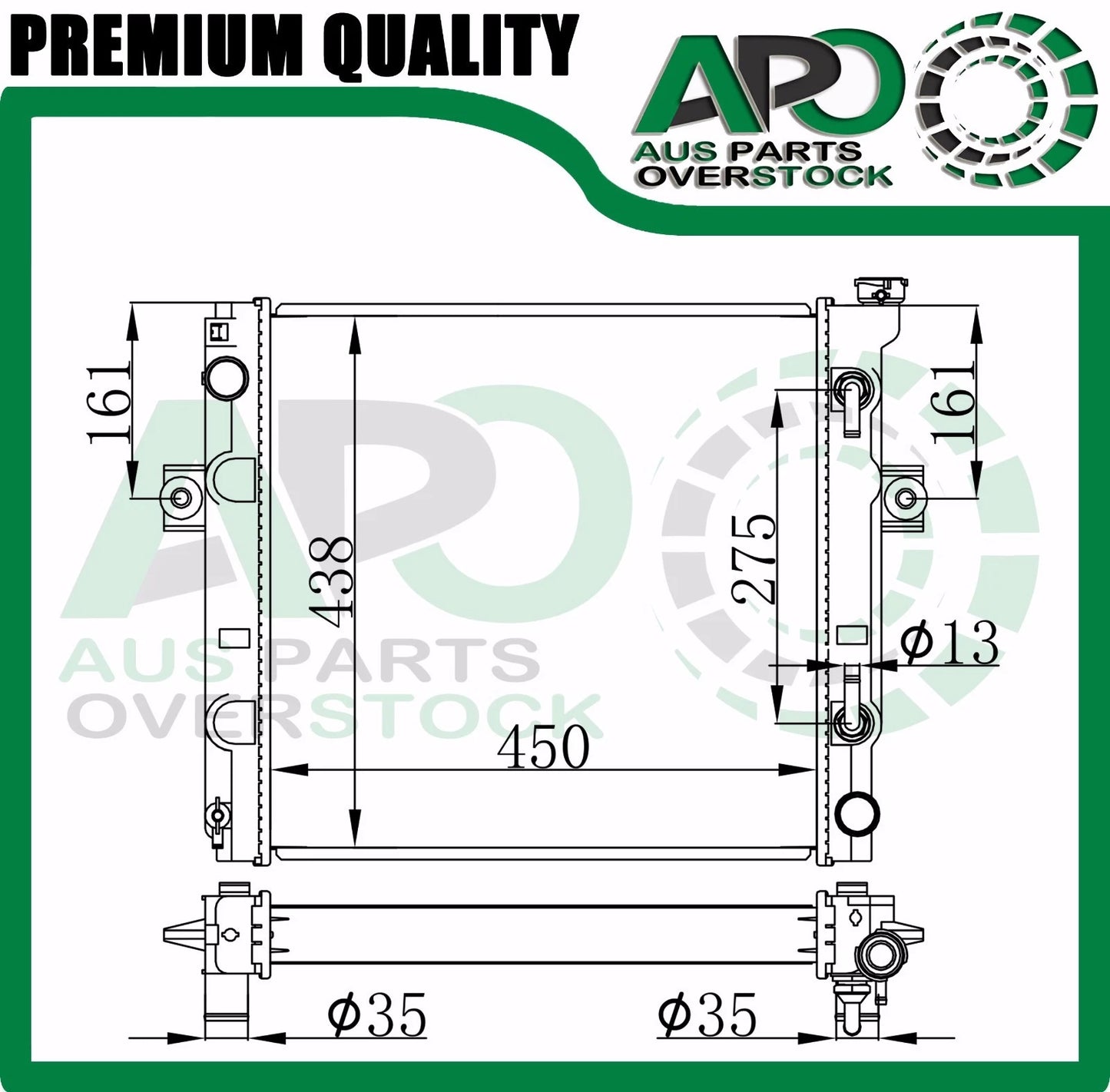 Premium Radiator For Toyota Forklift 7FGA 7FGC 7FGK 7FGU 7FDA 7FDK 7FDU 1990-On