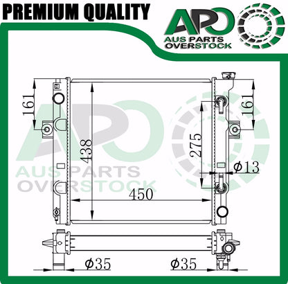 Premium Radiator For Toyota Forklift 7FGA 7FGC 7FGK 7FGU 7FDA 7FDK 7FDU 1990-On