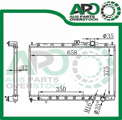 Heavy Duty Copper 32mm Radiator Mitsubishi Lancer COLT Mirage CC 1.5L 1.8L 1992-1996
