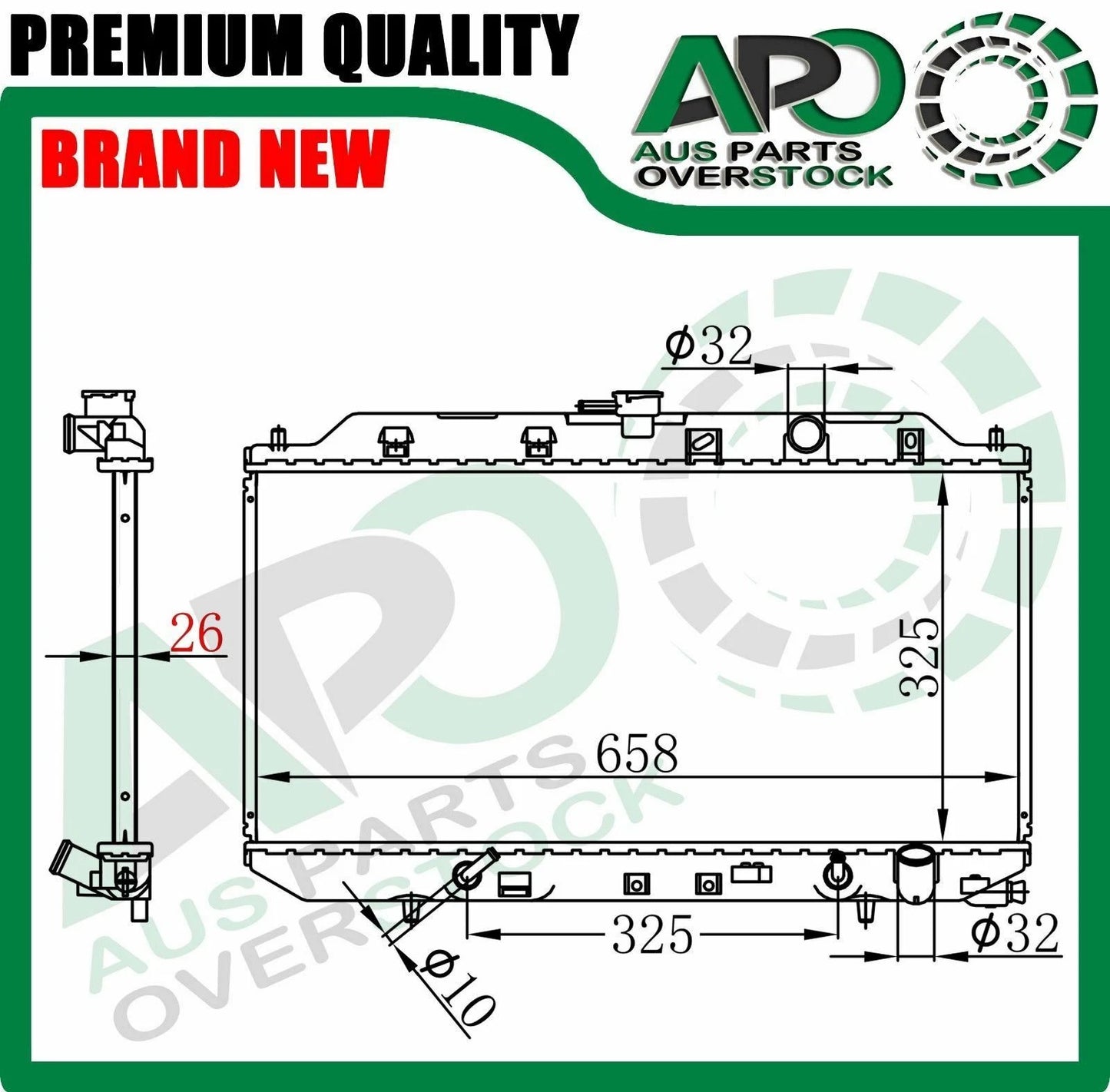Radiator For HONDA INTEGRA DA DB 6/1989-6/1993 Auto Manual