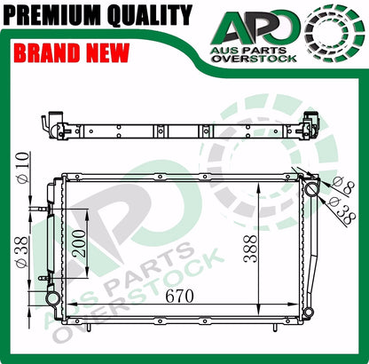 Radiator for SUBARU Liberty 2.0L Turbo 89-94 Impreza WRX 2.0LTurbo 92-00