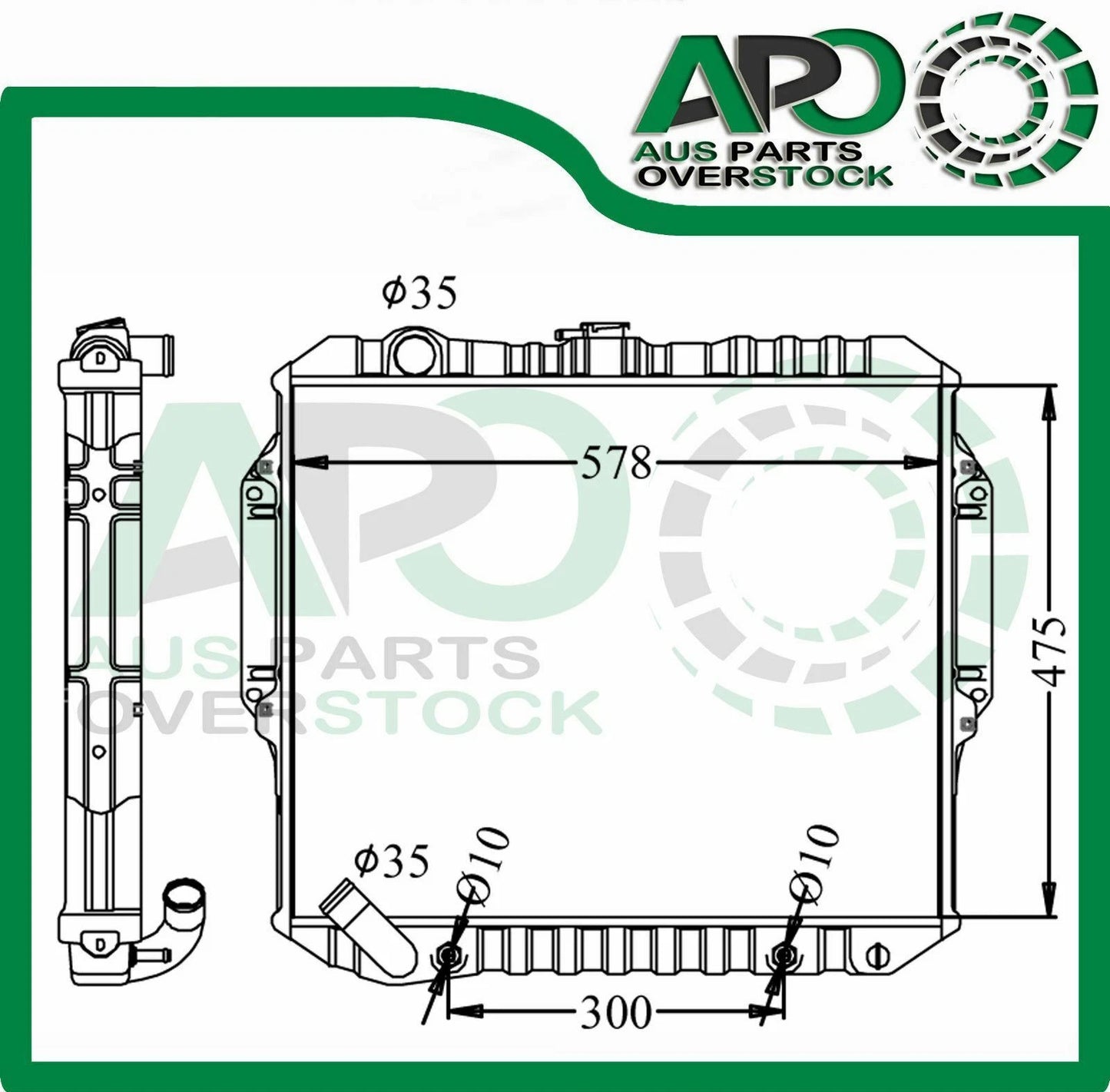 Copper Brass 3 R Radiator for Mitsubishi Pajero NH NJ NL NK 3.5L V6 Petrol 1983-2000