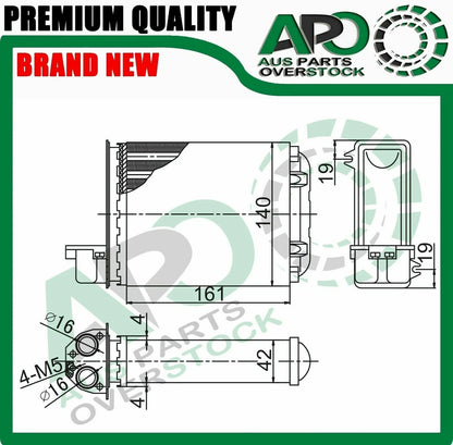 Heater Core For ROVER MINI 1300 12A2 Petrol 01/1991-11/2000