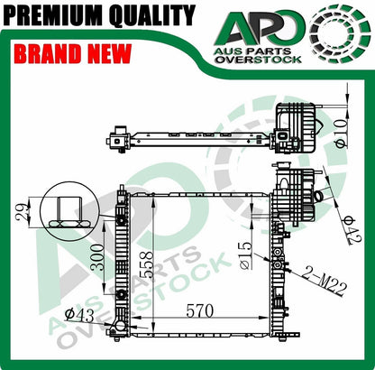 Radiator For Mercedes VITO W638 108 110 112 113 114 Petrol Diesel 2/1996-2003