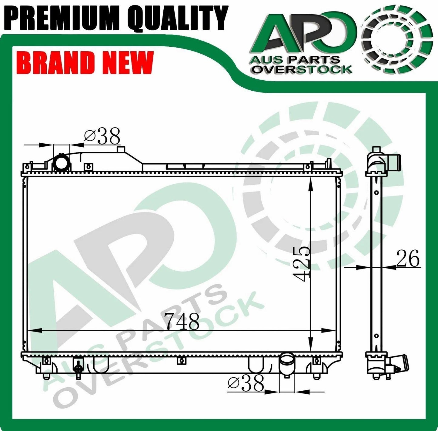 Radiator For LEXUS LS430 UCF30 4.3L V8 Auto Manual 2000-2006