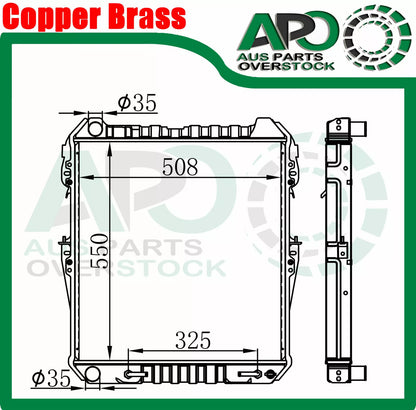 3Row Copper Radiator For TOYOTA Hilux Imported 4 Runner Surf Turbo Diesel
