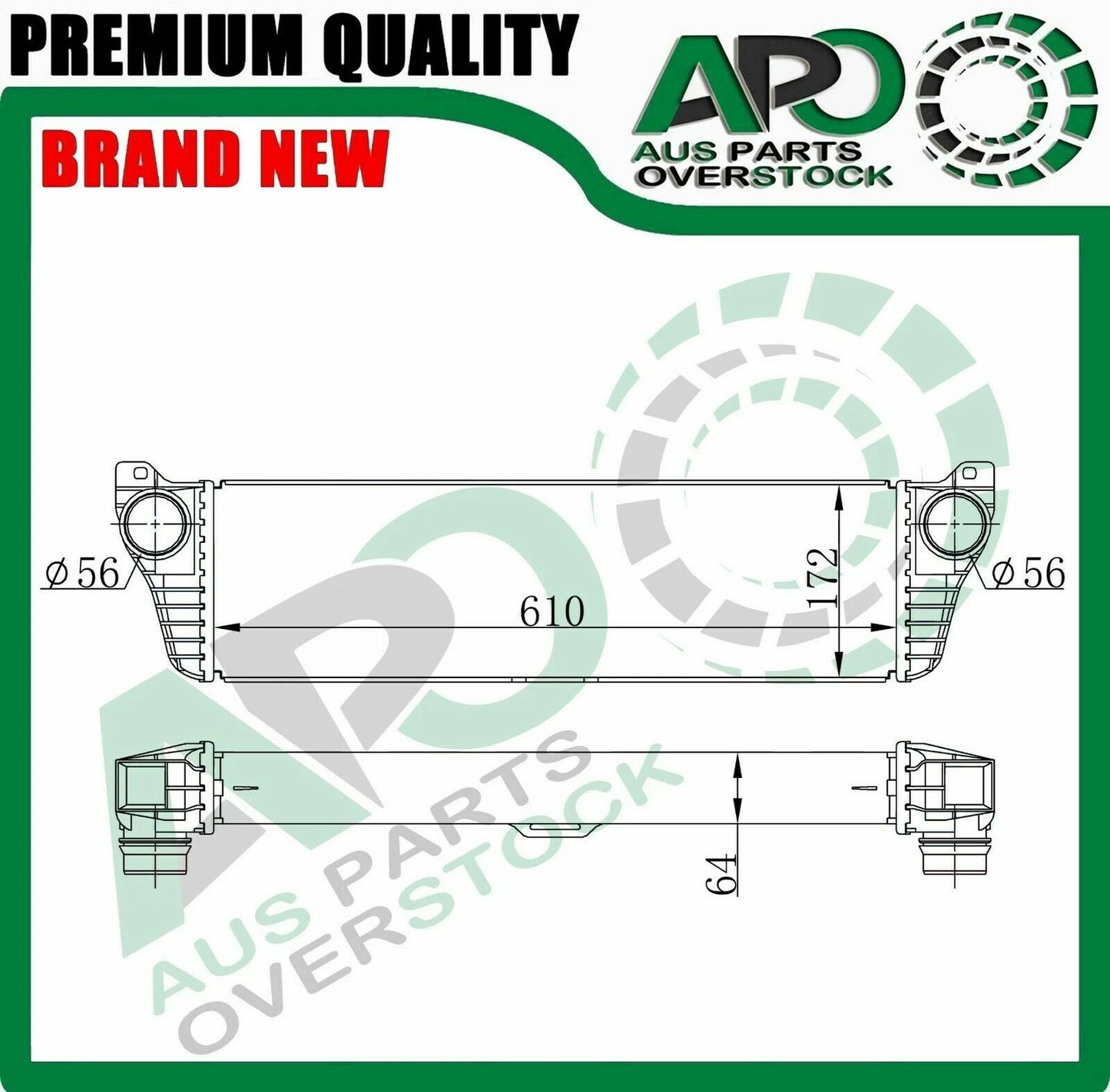 Intercooler For MERCEDES VIANO VITO W639 2.0L 2.2L 3.0L Diesel 9/2003-On