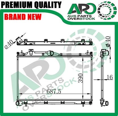 Radiator for SUBARU FORESTER SK 2.0L Hybrid / 2.5L Petrol 2018-On