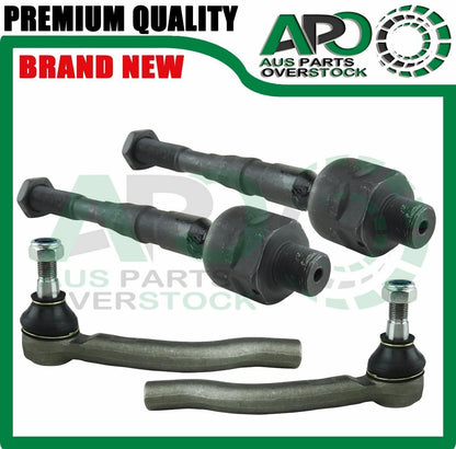 in & Outer Tie Rod End Kit 4PCS Compatible with NISSAN NAVARA D40 2005 SPANISH