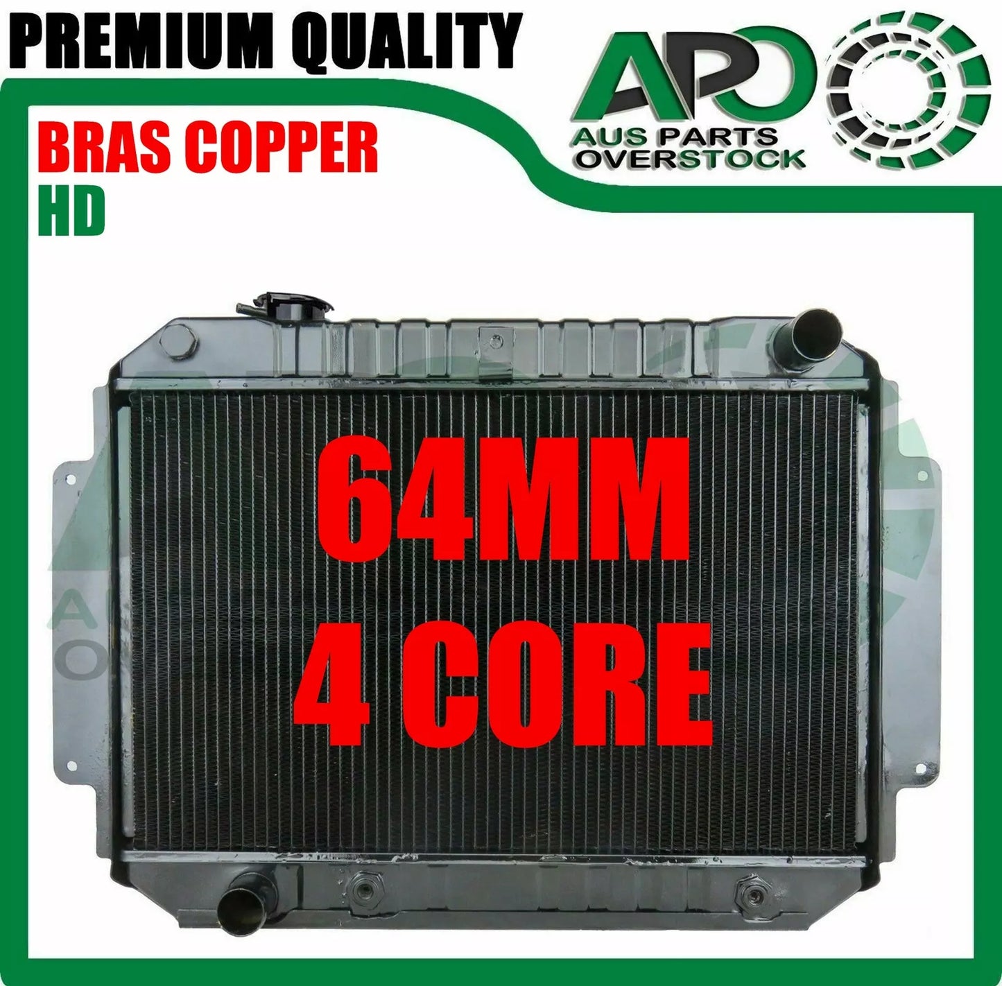 4 Row Copper Radiator for Holden Kingswood TORANA HG HJ HK HQ HT HX HZ Monaro V8